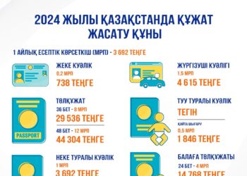 Елде құжат алу бағасы өсті