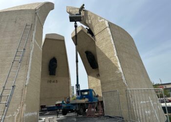 Ақтауда Жеңіс алаңындағы монументтер жаңартылуда