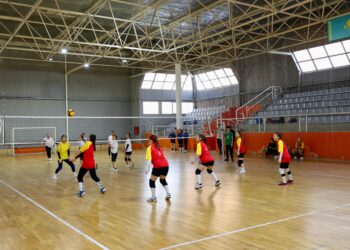 Қыздар арасында волейболдан жарыс өтті