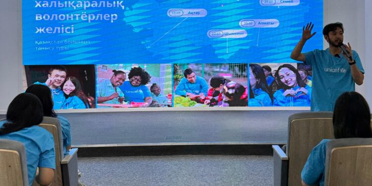 Ақтауда ЮНИСЕФ Халықаралық волонтёрлер желісі таныстырылды